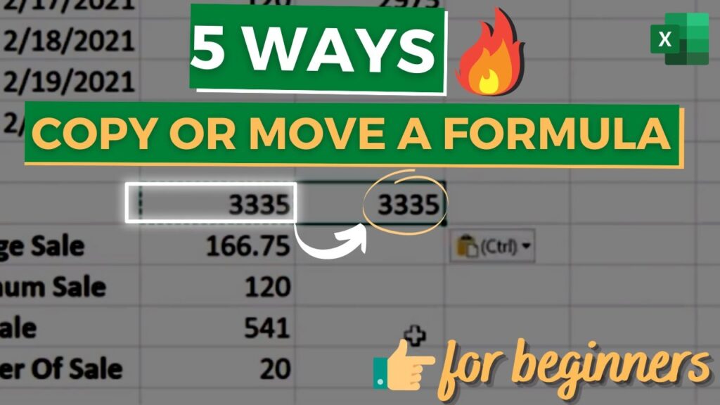5 Different Ways to Copy Or Move a Formula In Excel - ExcelTutorial