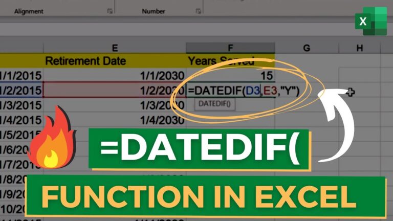 How to use DATEDIF Function in Excel - ExcelTutorial