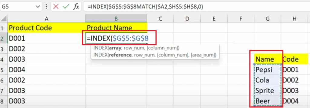 LEFT Lookup in Excel: Using INDEX and MATCH Function - ExcelTutorial
