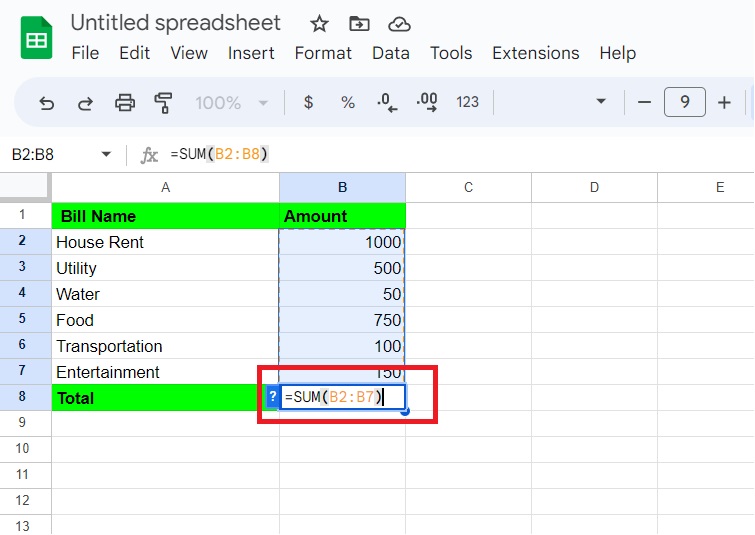 How To Add Up A Column In Google Sheets Easy Guide ExcelTutorial